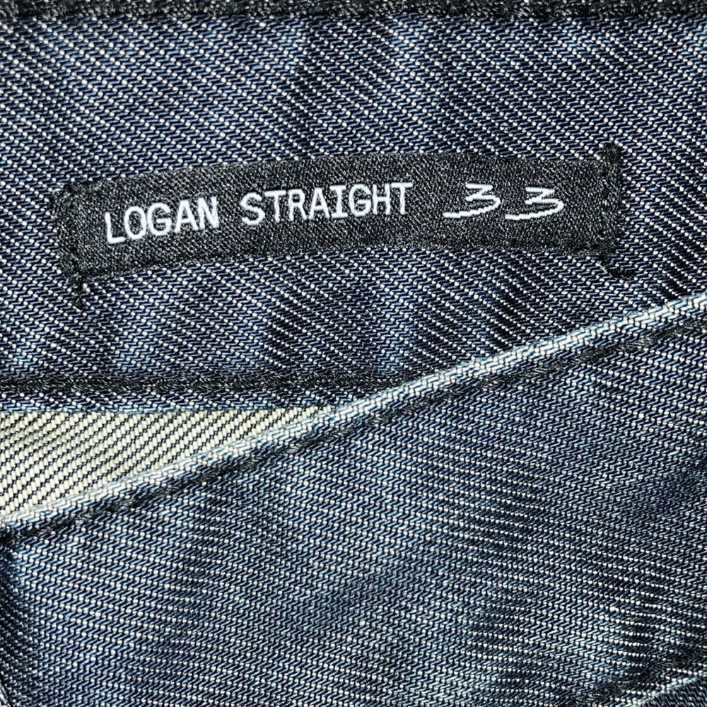 William Rast dark Blue Straight Leg Jeans with Distressed Finish - Picture 5 of 16